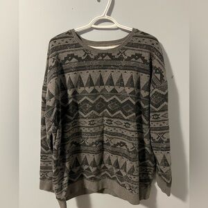 Kavu Black and Gray Patterned Tunic